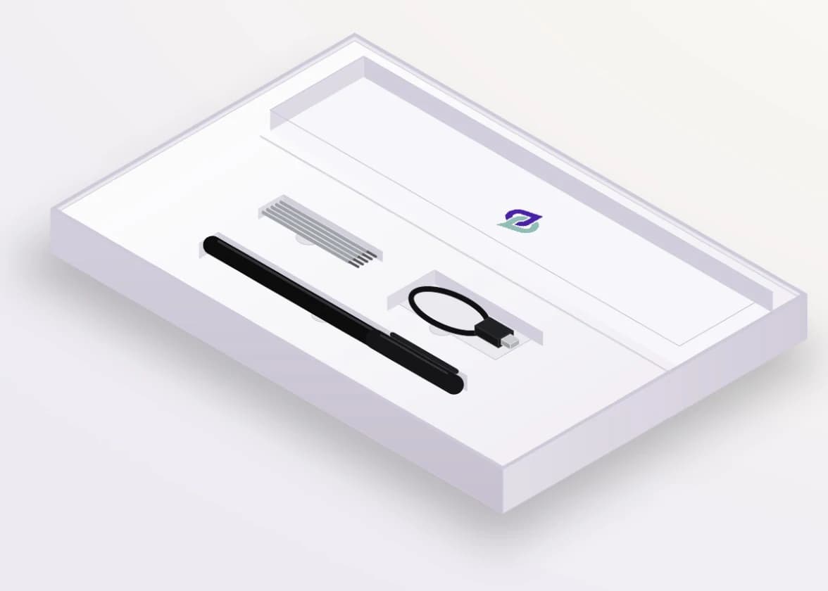 Coffret HOUFI Pen avec stylo, recharges et câble