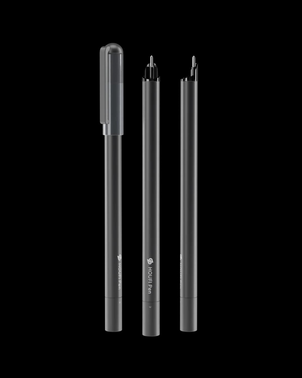 Détails du corps et du capuchon HOUFI Pen